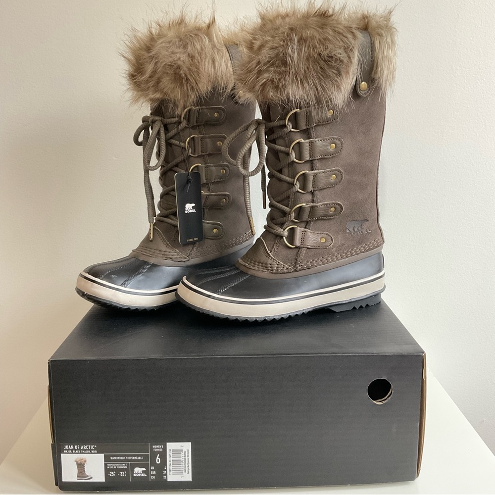 New Sorel Joan of Artic Winter Waterproof Snow Boots Size 6